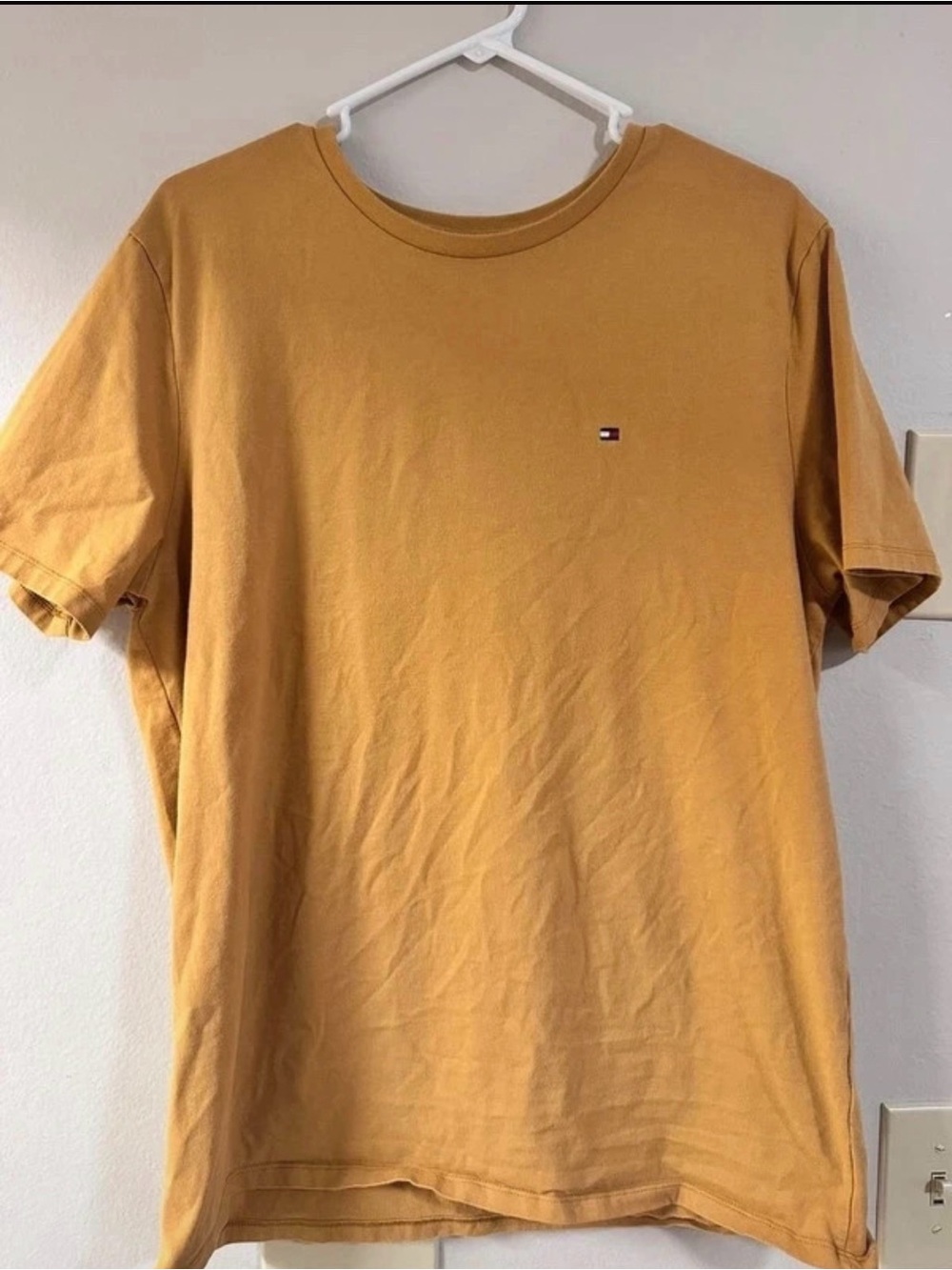 Tommy Hilfiger Men's Golden Mustard Crew Neck Tee